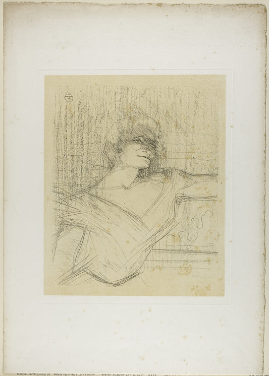 Yvette Guilbert—Dans la Glu, from Yvette Guilbert: Henri de Toulouse-Lautrec,16x12"(A3) Poster