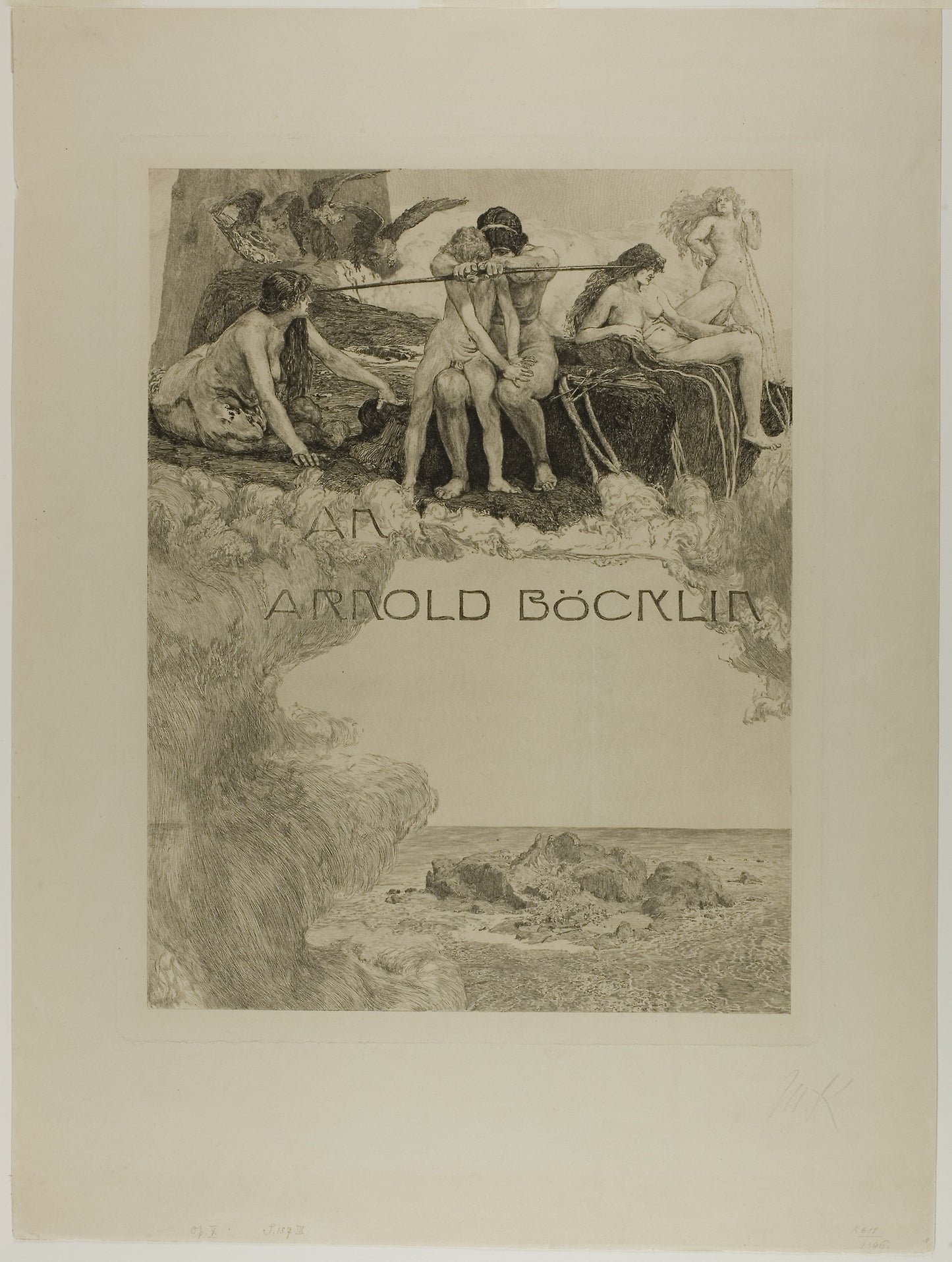 Dedication, plate one from A Love -  Max Klinger,  Poster Print Wall Art