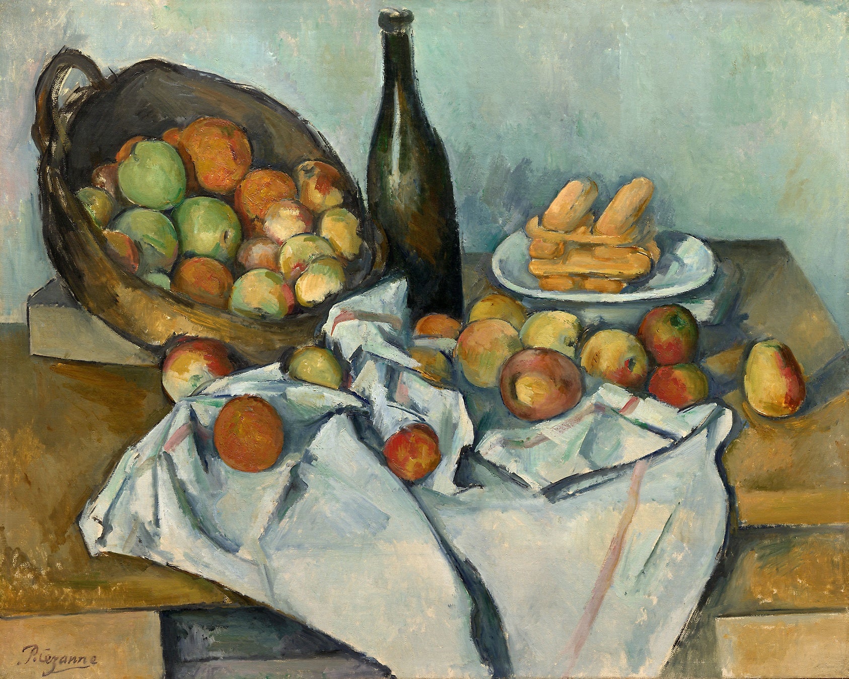 The Basket of Apples: Paul Cézanne,16x12"(A3) Poster
