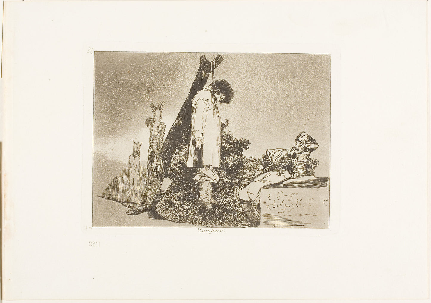 Not in this case, plate 36 from The Disasters of War -  Francisco José de Goya y Lucientes,  Poster Print Wall Art