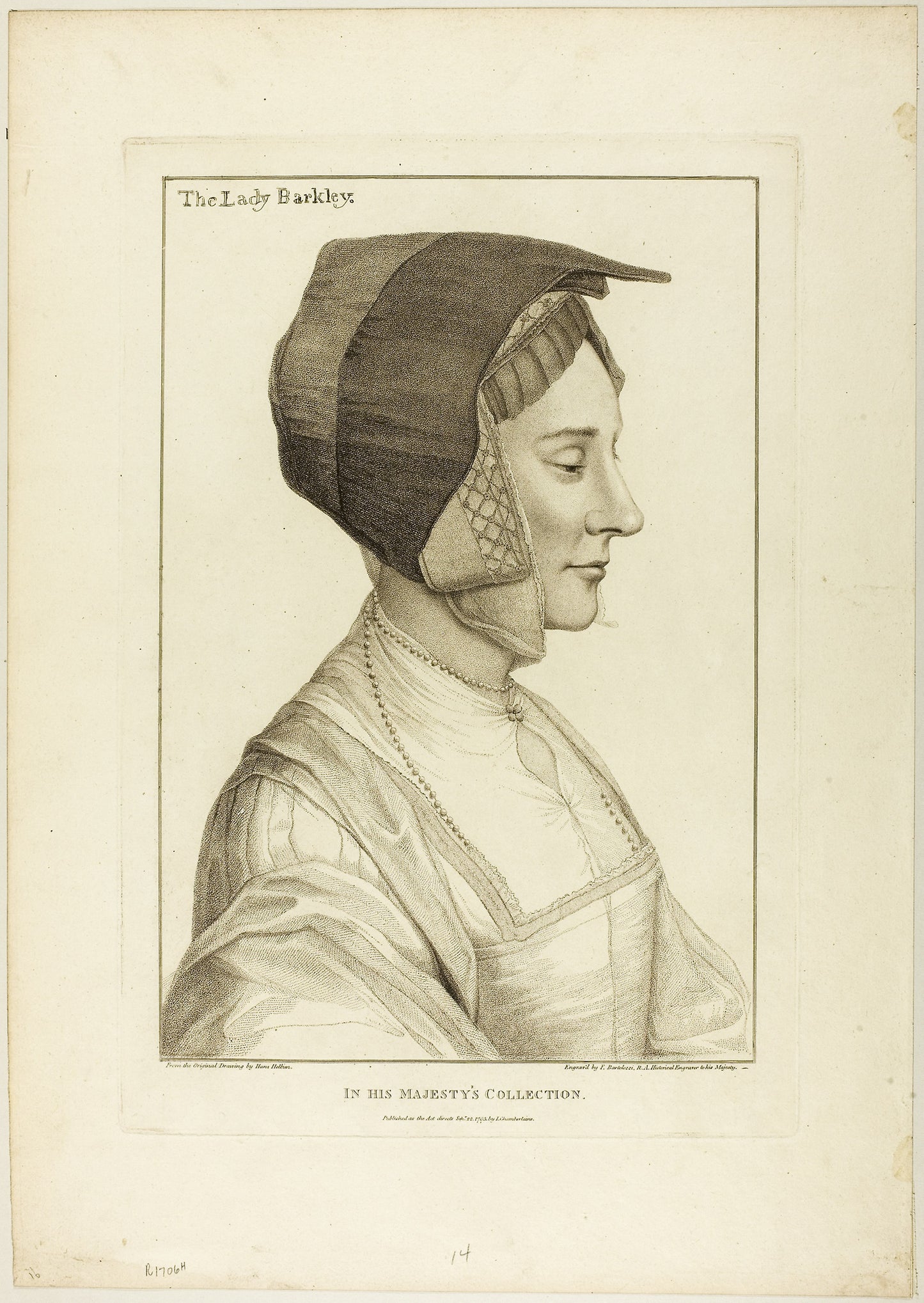 Lady Barkley -  Francesco Bartolozzi (Italian, 1727-1815),  Poster Print Wall Art