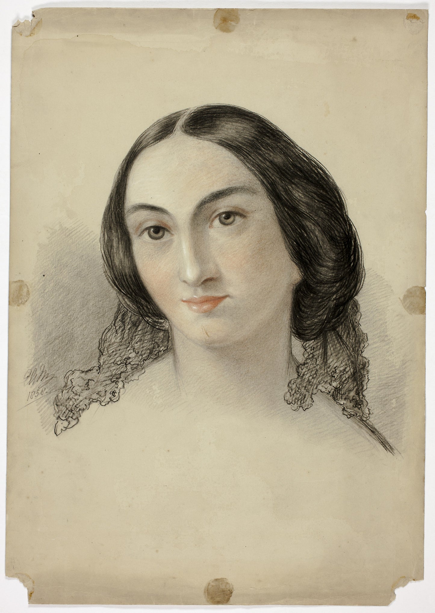 Female Portrait Head -  Elizabeth Murray,  Poster Print Wall Art