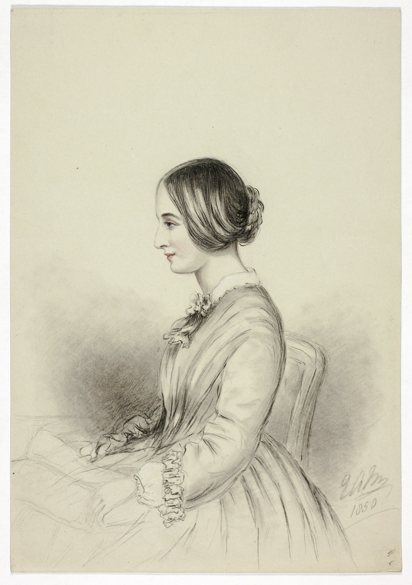 Portrait of Selina (Quin) Markham -  Elizabeth Murray,  Poster Print Wall Art