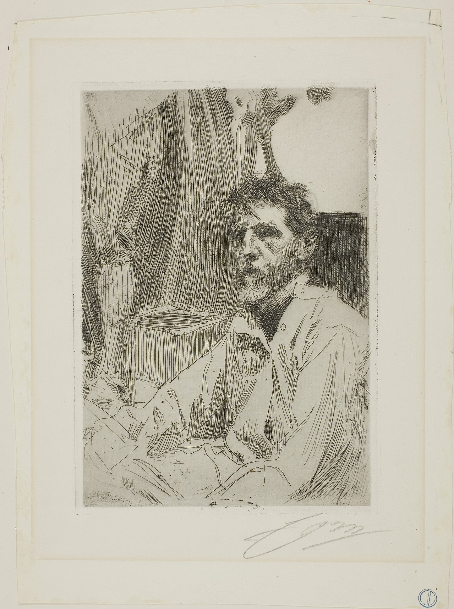 August Saint Gaudens I -  Anders Zorn,  Poster Print Wall Art