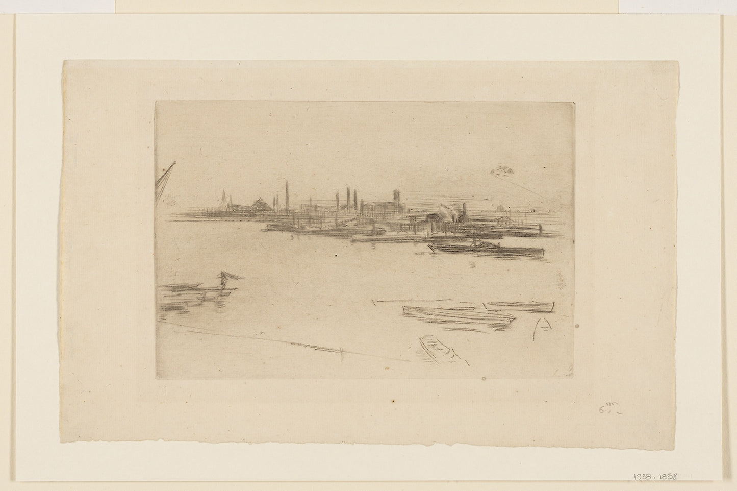Battersea Morn -  James McNeill Whistler,  Poster Print Wall Art