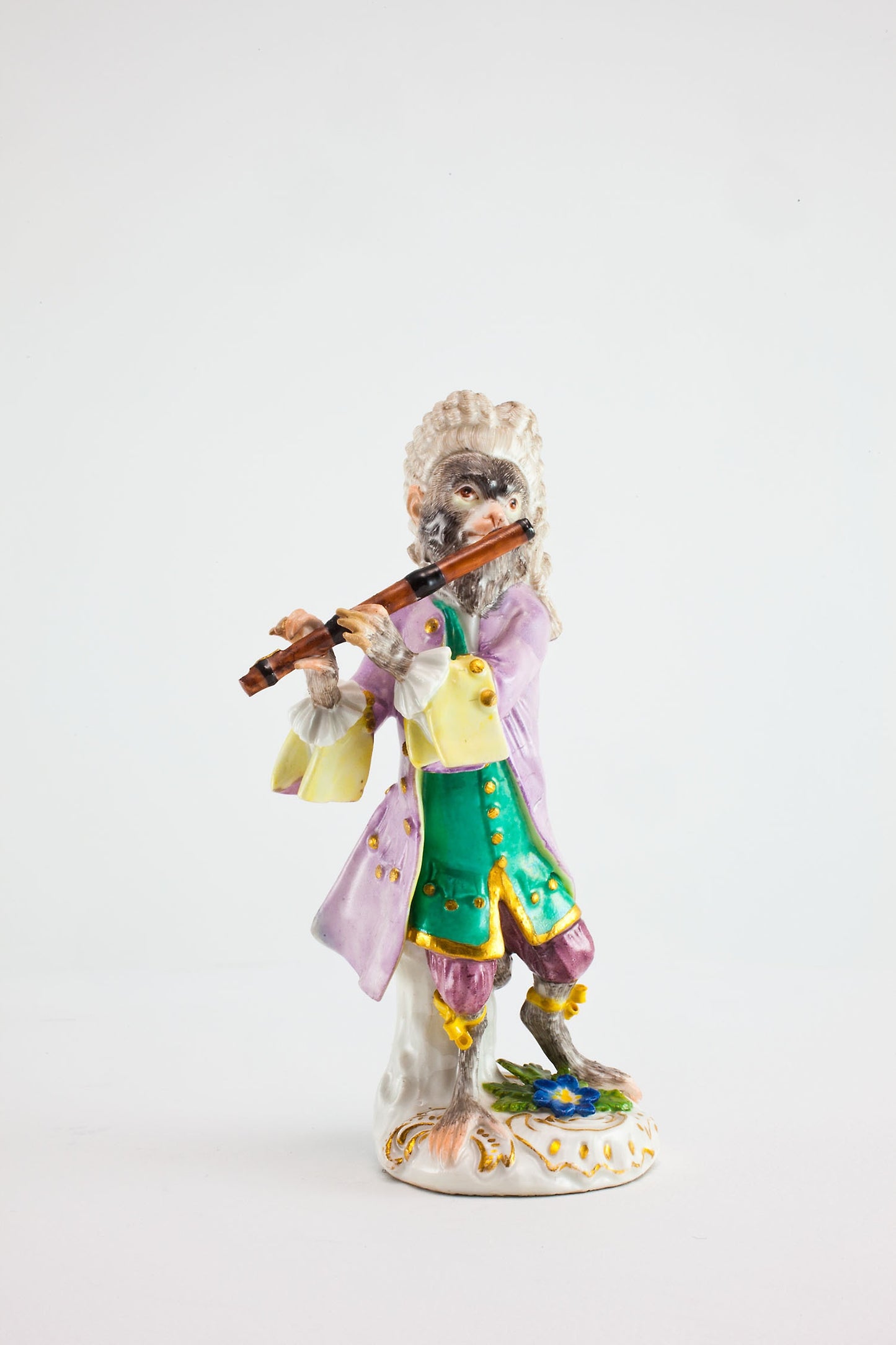 Flute Player for the Monkey Band -  Meissen Porcelain Manufactory,  Poster Print Wall Art