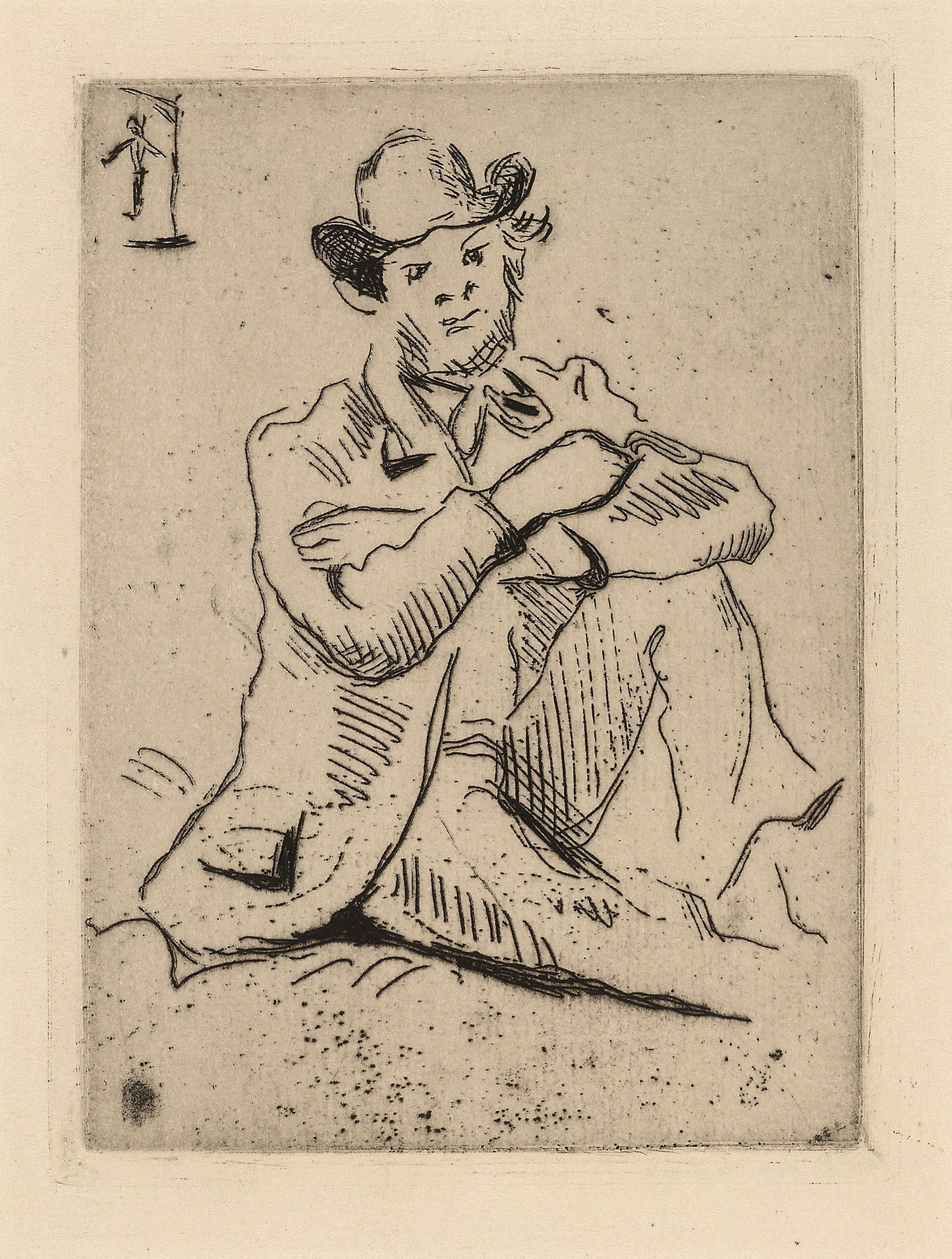 Guillaumin with the Hanged Man: Paul Cézanne,16x12"(A3) Poster