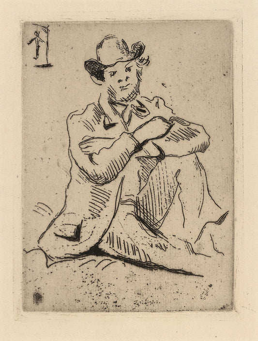 Guillaumin with the Hanged Man: Paul Cézanne,16x12"(A3) Poster