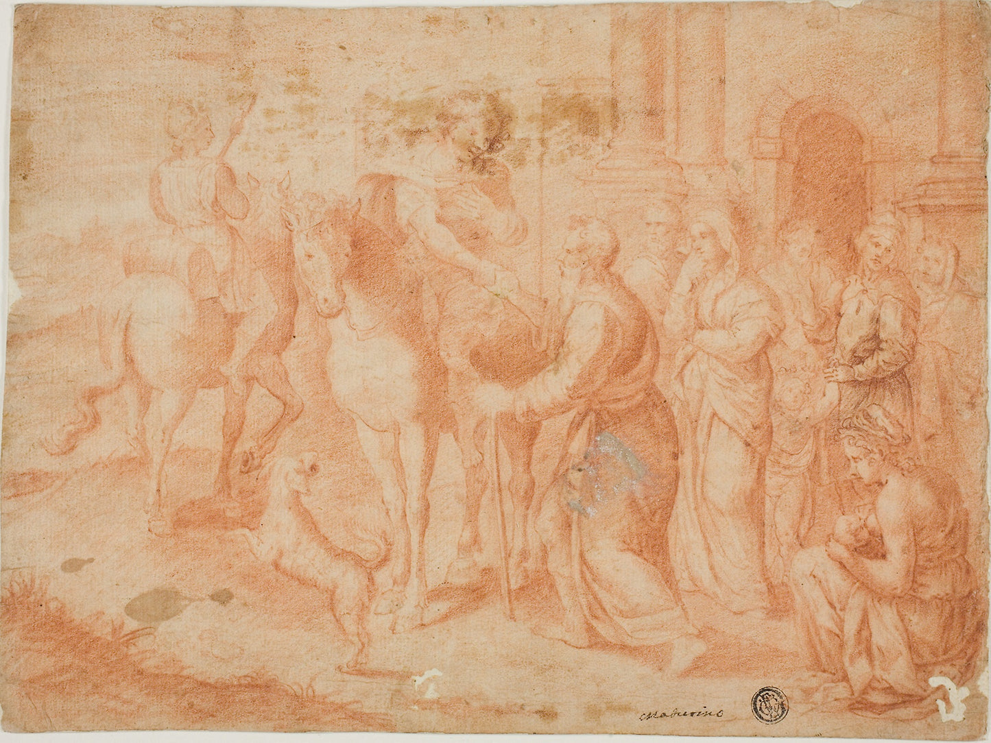 Departure of Tobias -  Unknown Artist,  Poster Print Wall Art