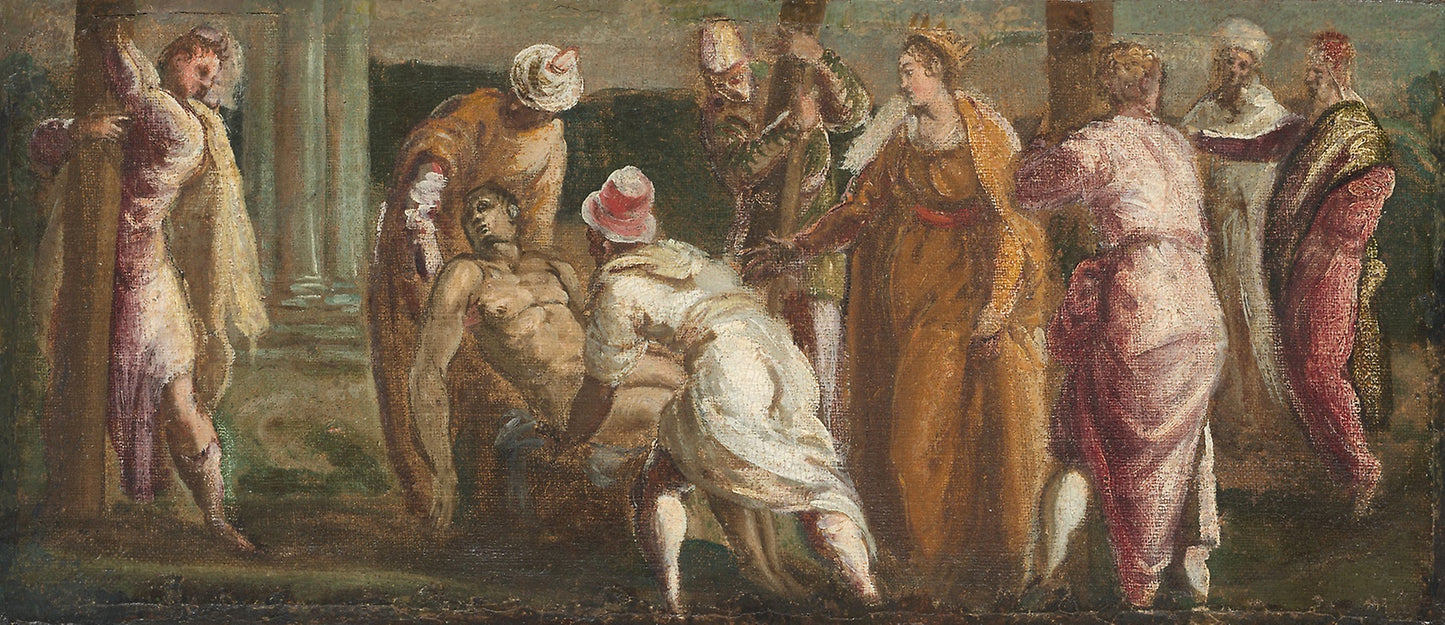 Saint Helen Testing the True Cross: Jacopo Robusti, called Tintoretto,16x12"(A3) Poster