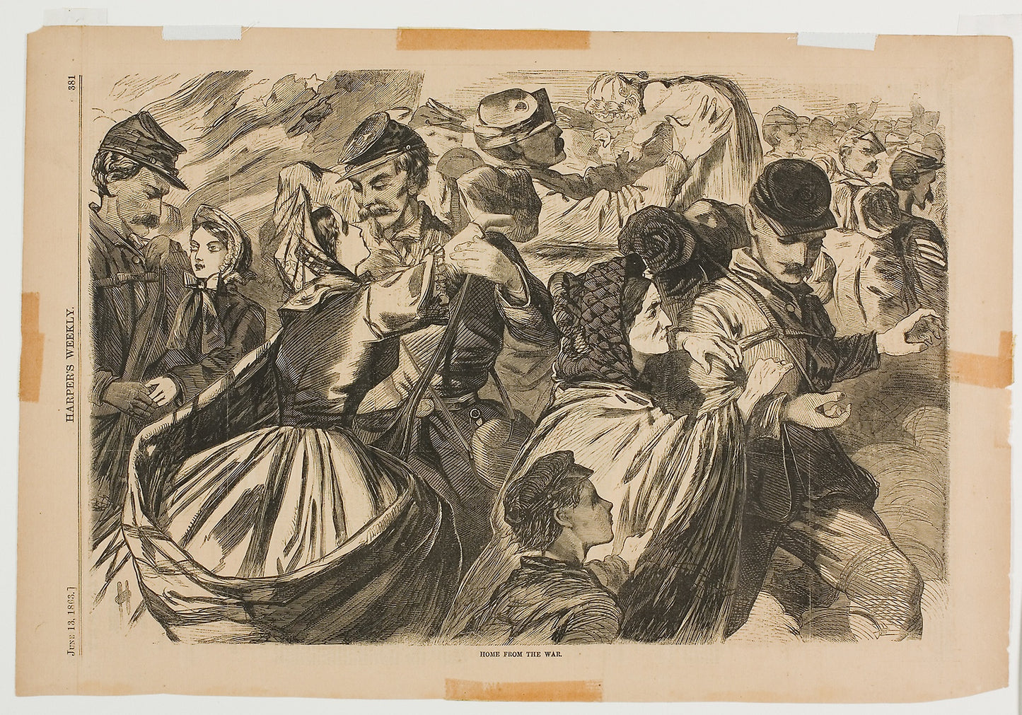 Home From the War -  Winslow Homer (American, 1836-1910),  Poster Print Wall Art