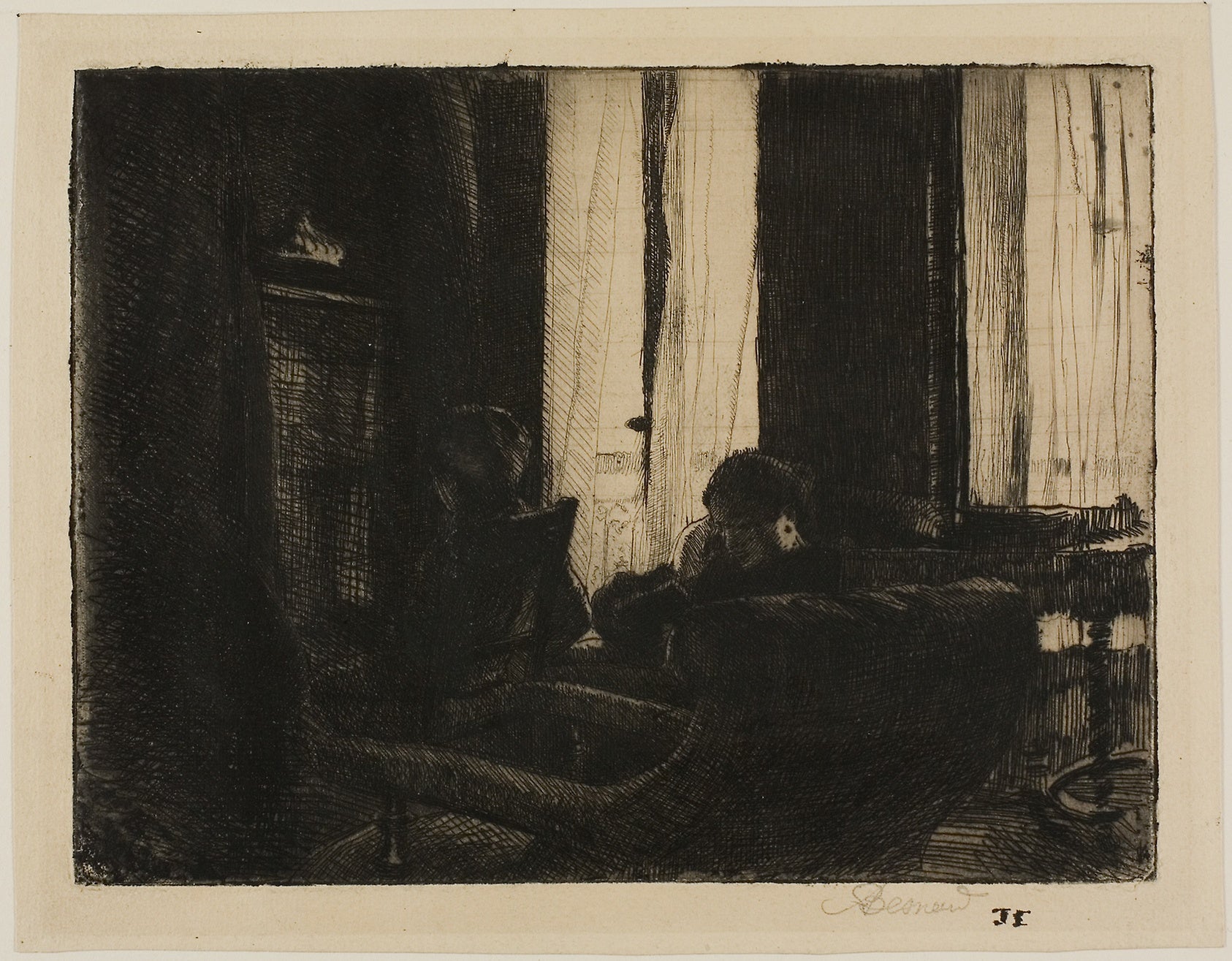 Intimacy: Albert Besnard,16x12"(A3) Poster