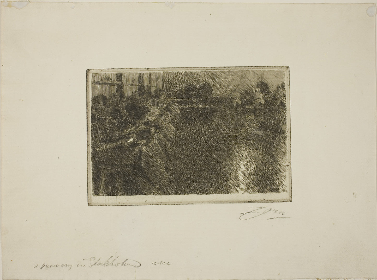 The Large Brewery -  Anders Zorn,  Poster Print Wall Art