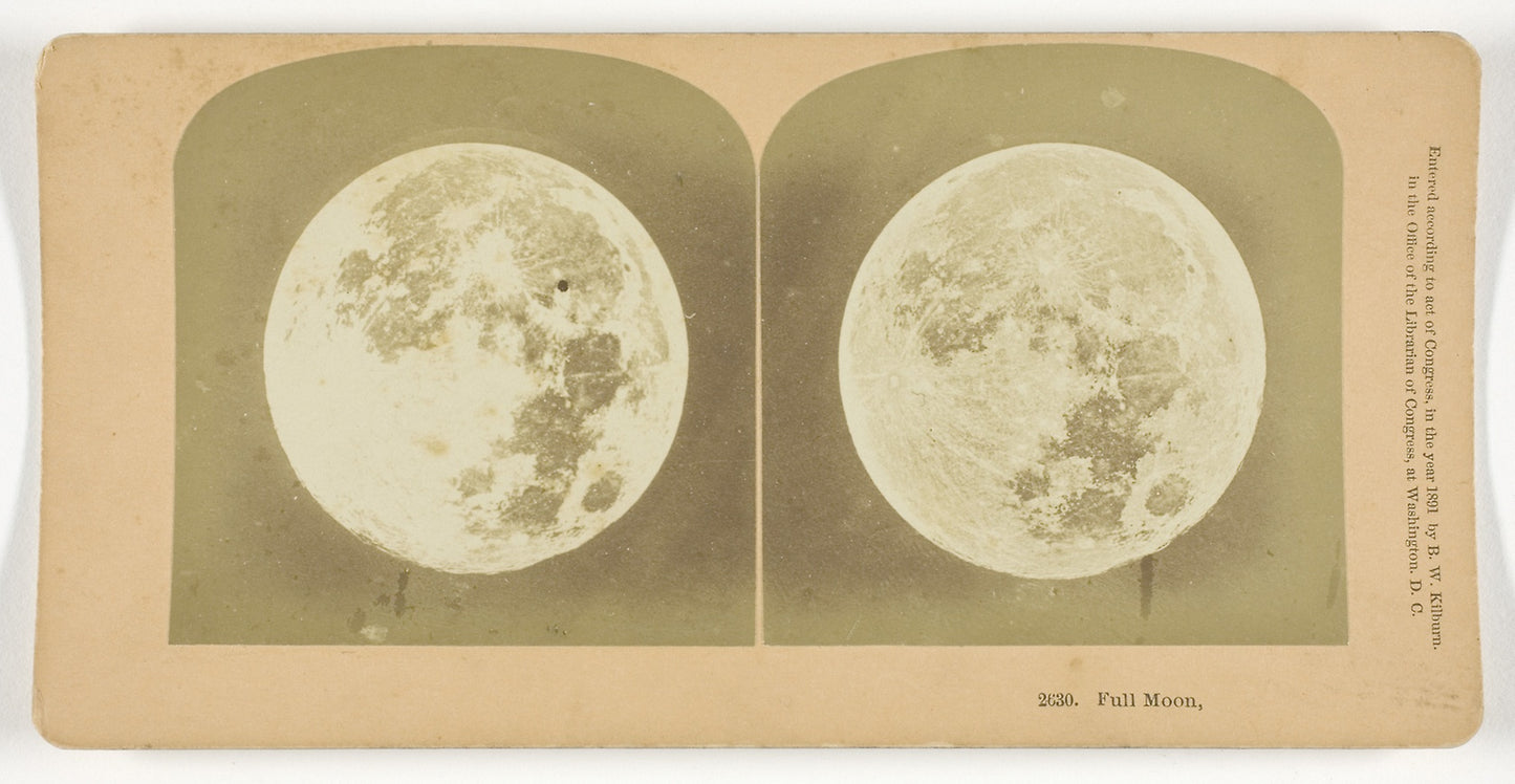 Full Moon -  B. W. Kilburn,  Poster Print Wall Art