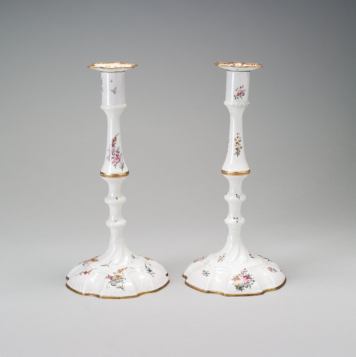 Pair of Candlesticks -  Bilston, England,  Poster Print Wall Art