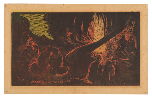 Mahna no varua ino (The Devil Speaks), from the Noa Noa Suite: Paul Gauguin (French, 1848-1903),16x12"(A3) Poster