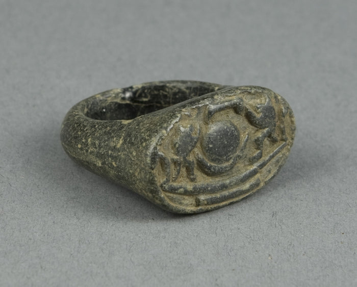 Ring of Sun God Ra in his Bark Being Worshipped: Baboons: Egyptian,16x12