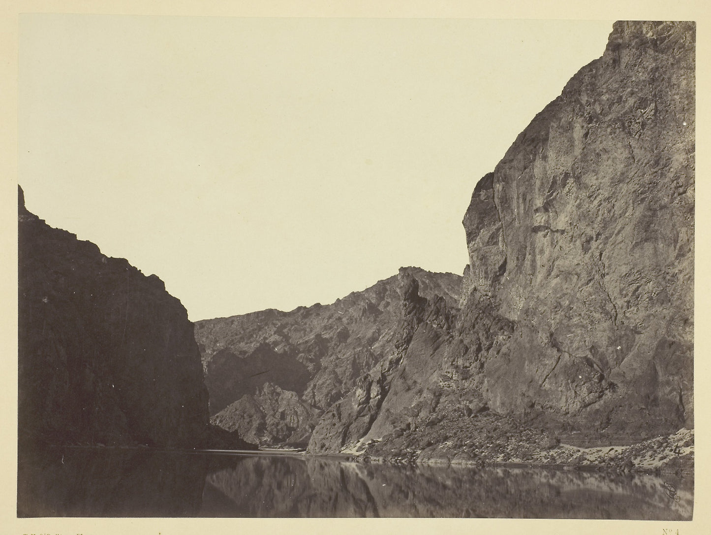 Black Cañon, Colorado River, looking below from Big Horn Camp -  Timothy O'Sullivan,  Poster Print Wall Art