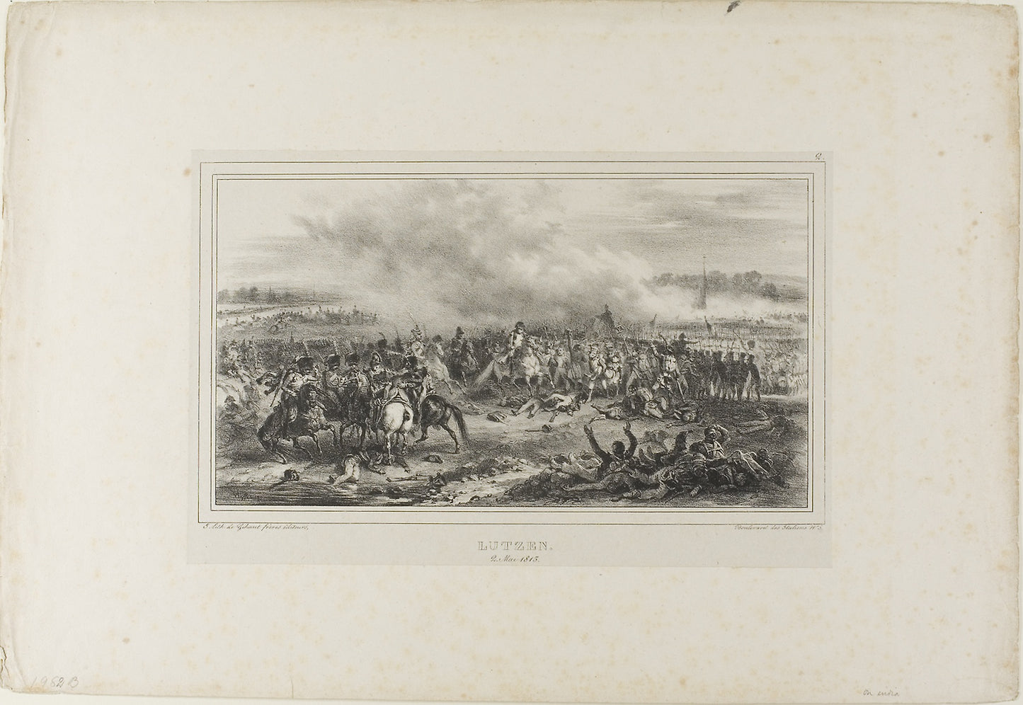 Lutzen, May 2, 1813 -  Denis Auguste Marie Raffet (French, 1804-1860),  Poster Print Wall Art