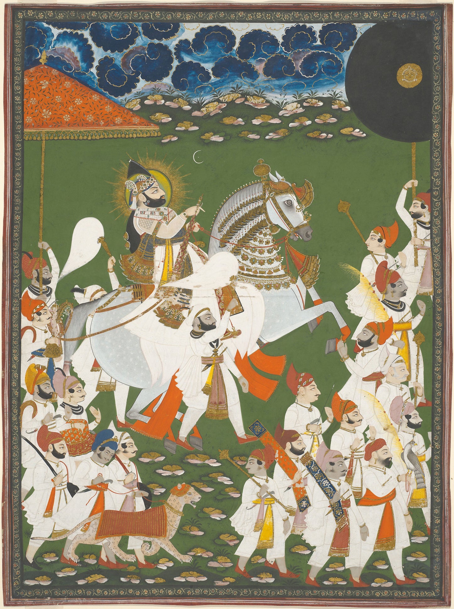 Maharana Bhim Singh in Procession: India,16x12"(A3) Poster