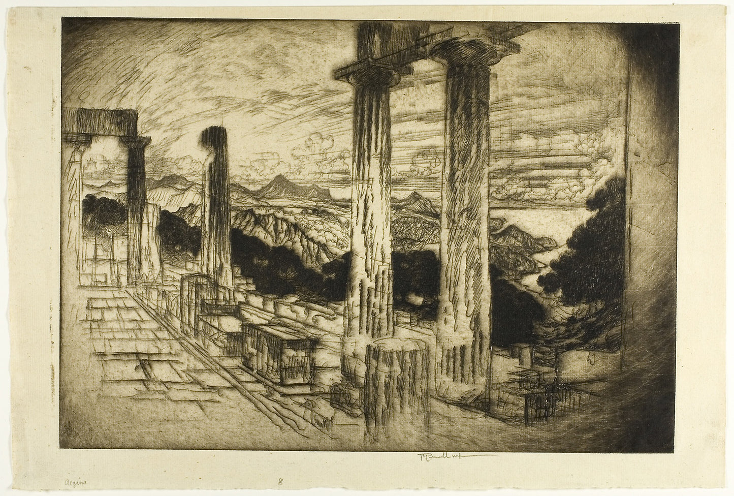 Aegina -  Joseph Pennell,  Poster Print Wall Art