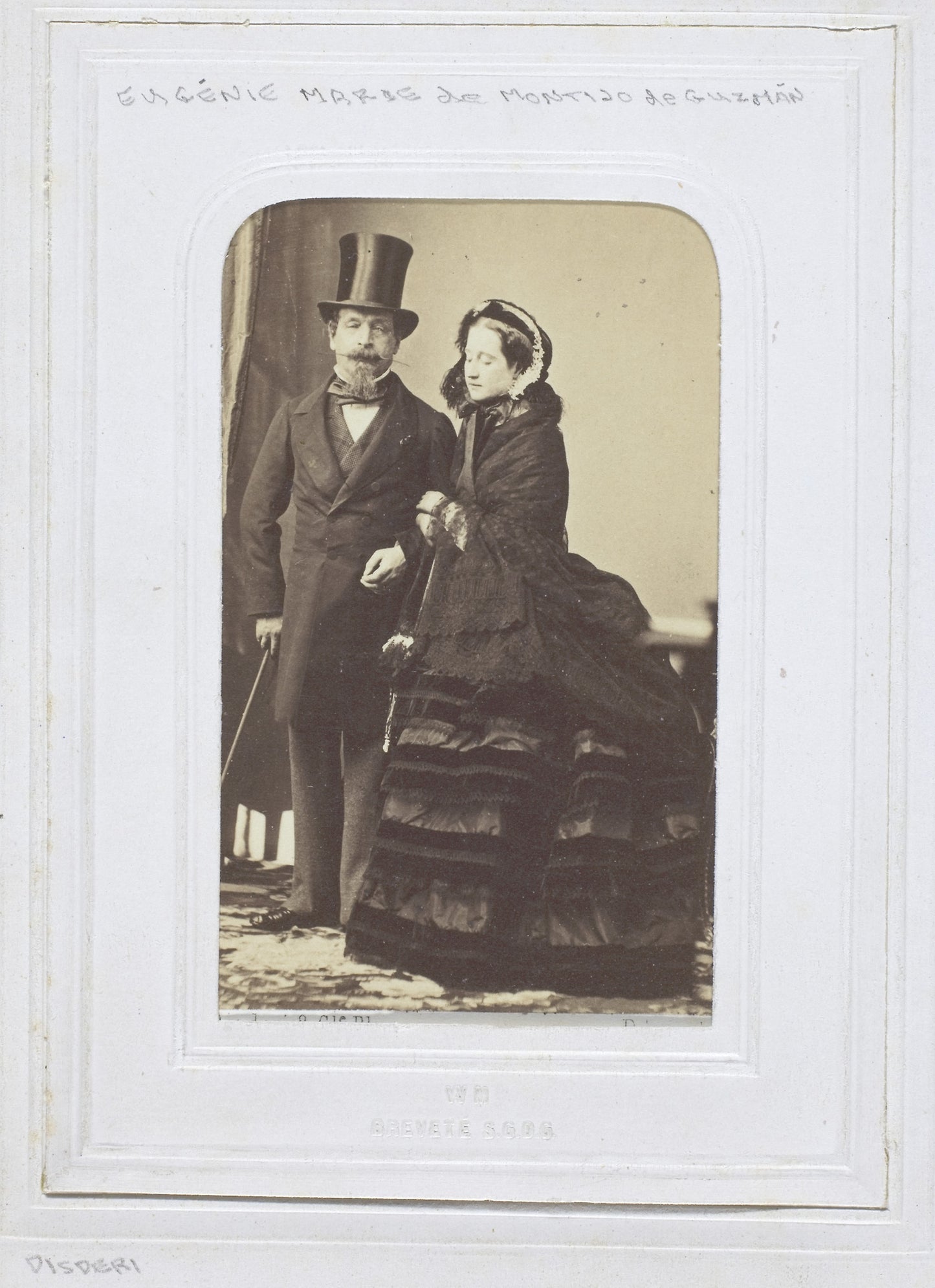 Eugenie Marie de Montijo de Guzman and Napoleon III -  André-Adolphe-Eugène Disdéri,  Poster Print Wall Art
