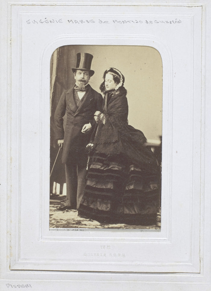 Eugenie Marie de Montijo de Guzman and Napoleon III: André-Adolphe-Eugène Disdéri,16x12