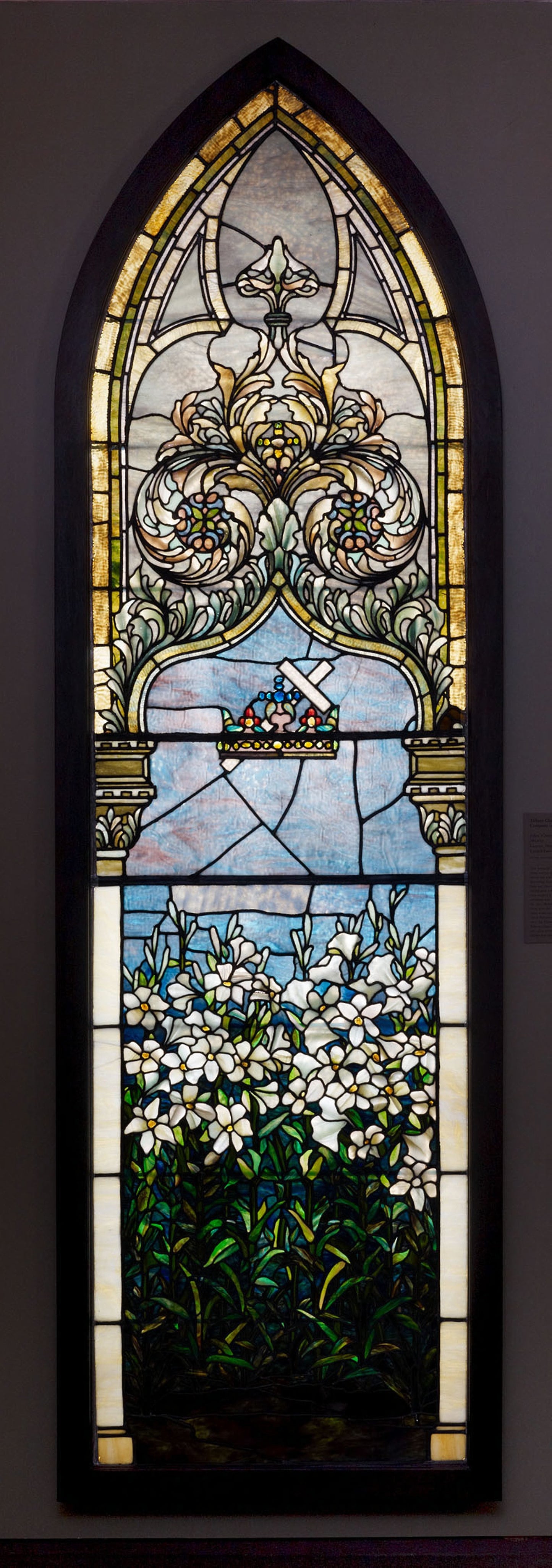 Lilies (Corey Memorial Window) -  Tiffany Glass and Decorating Company ,  Poster Print Wall Art