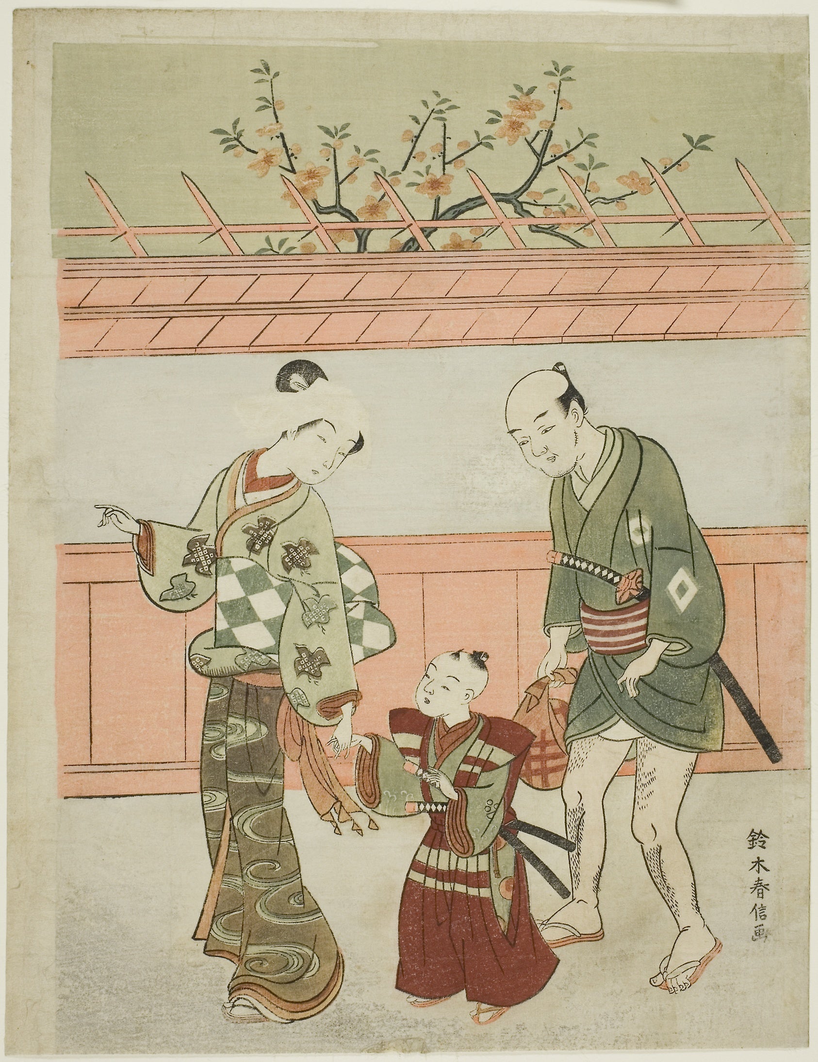 A Spring Outing: Suzuki Harunobu ?? ?? ,16x12"(A3) Poster