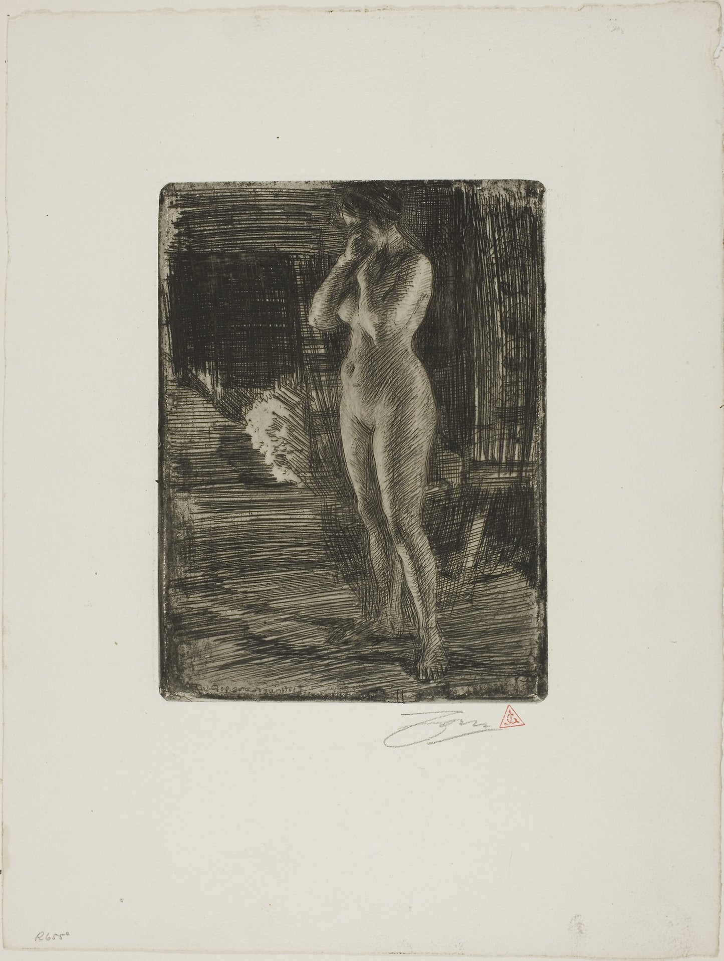 The First Pose -  Anders Zorn,  Poster Print Wall Art