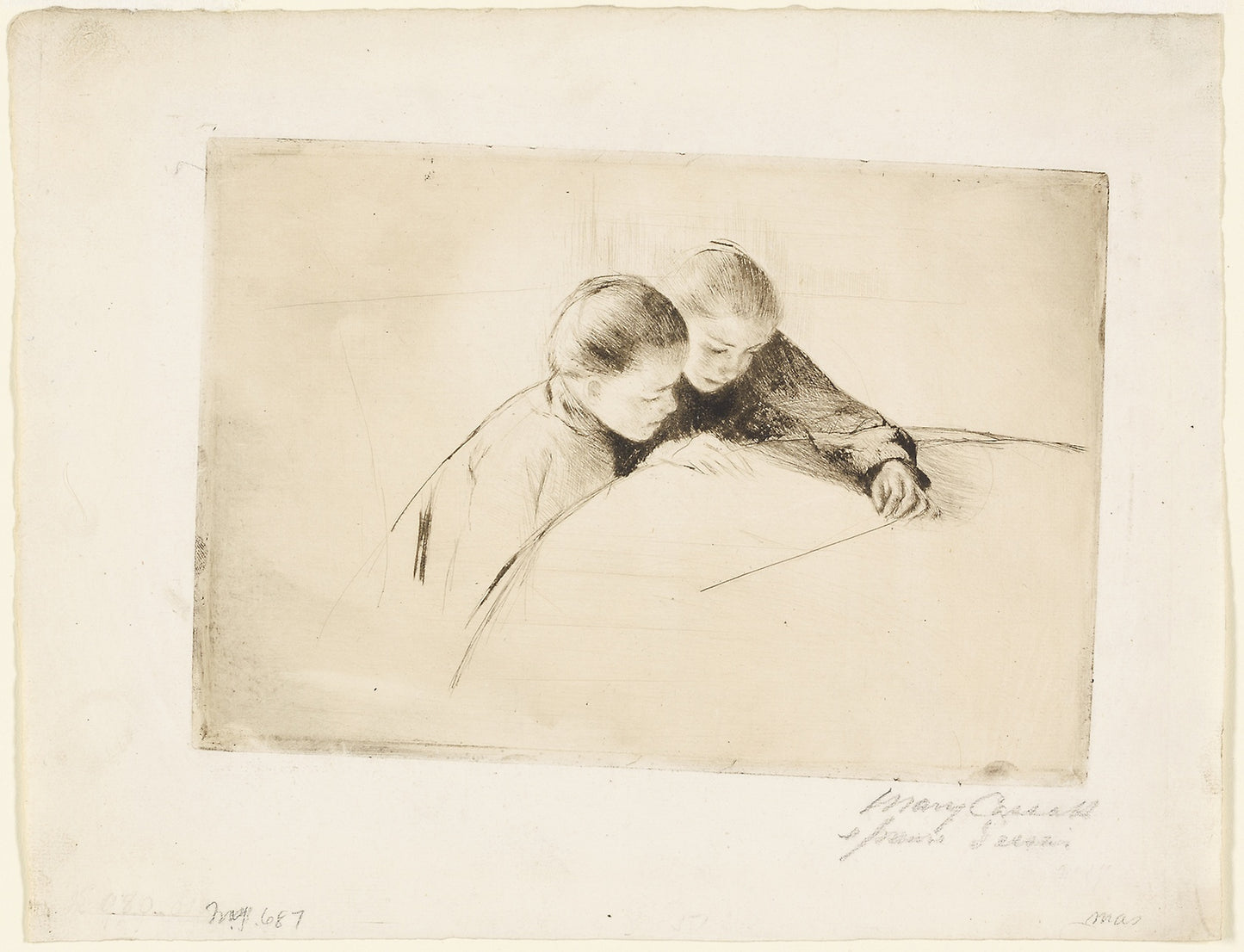 The Map -  Mary Cassatt,  Poster Print Wall Art