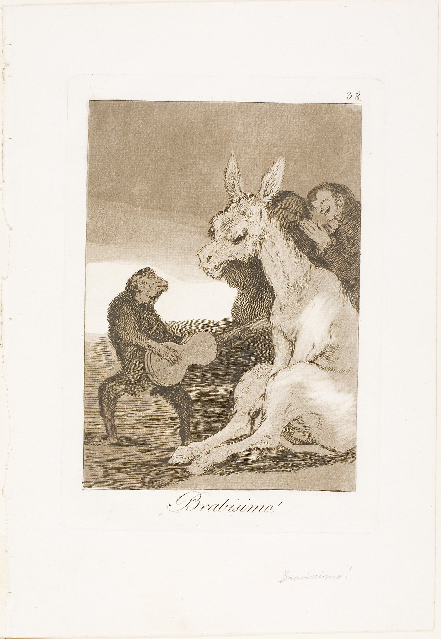 Bravo!, plate 38 from Los Caprichos -  Francisco José de Goya y Lucientes,  Poster Print Wall Art