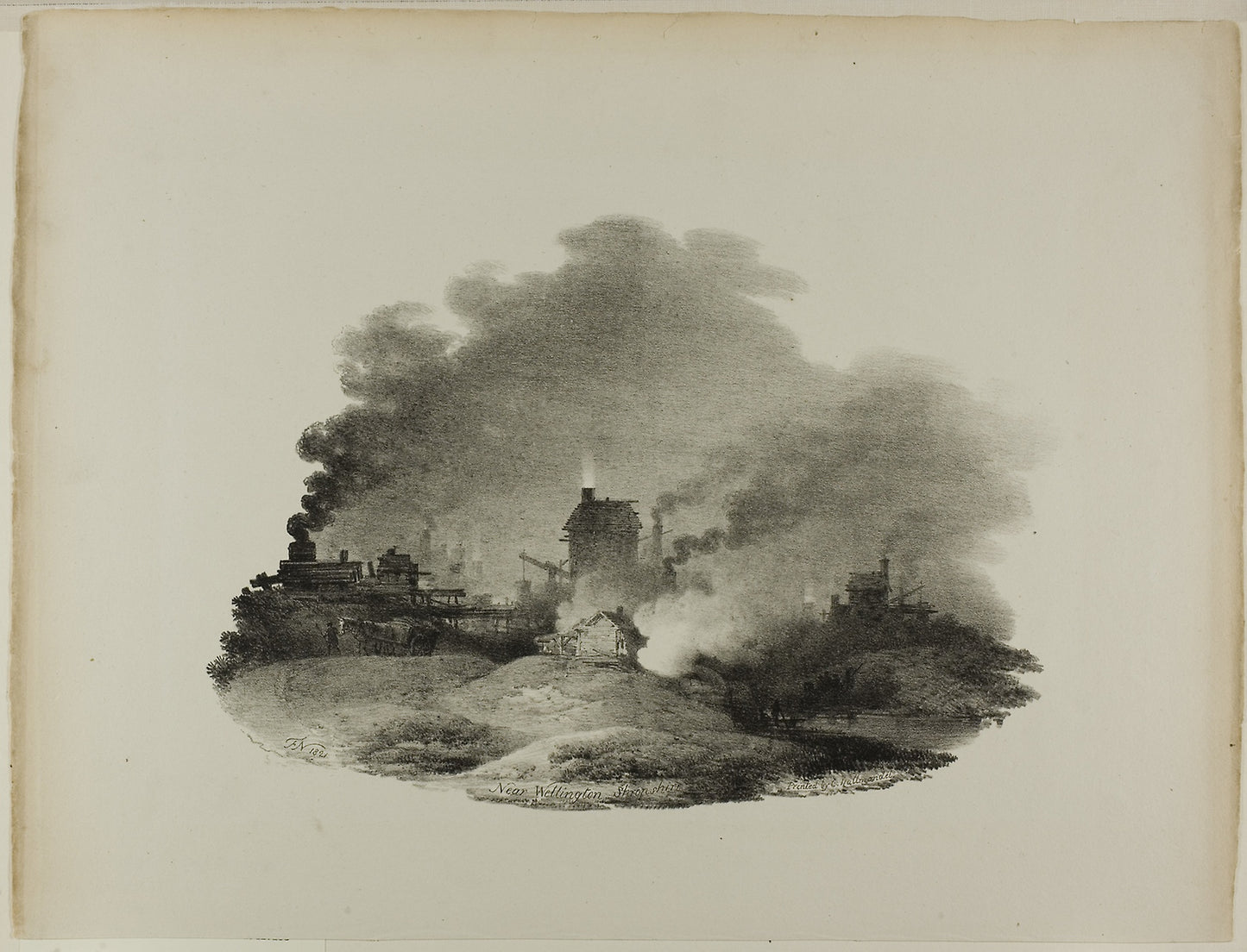 Near Wellington, Shropshire -  Francis Nicholson,  Poster Print Wall Art