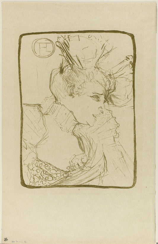 Bust of Mademoiselle Marcelle Lender: Henri de Toulouse-Lautrec,16x12"(A3) Poster