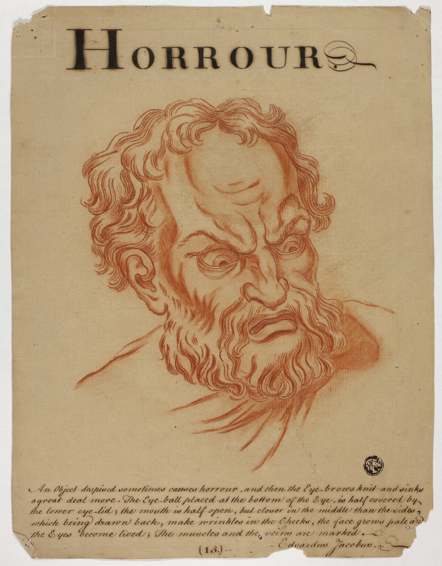 Horrour (sic) -  Eduardus Jacobus (British, 18th century),  Poster Print Wall Art