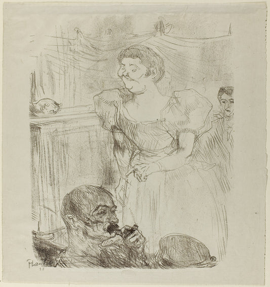 Di ti Fellow, English Singer in a Café-Concert: Henri de Toulouse-Lautrec,16x12"(A3) Poster