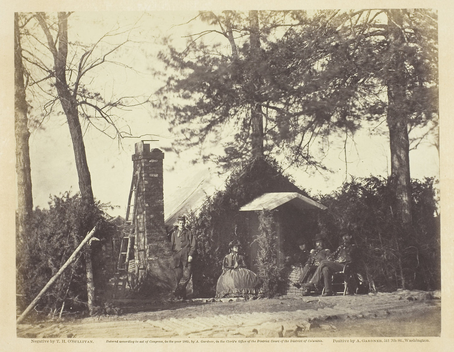 Camp Architecture, Brandy Station, Virginia -  Timothy O'Sullivan ,  Poster Print Wall Art