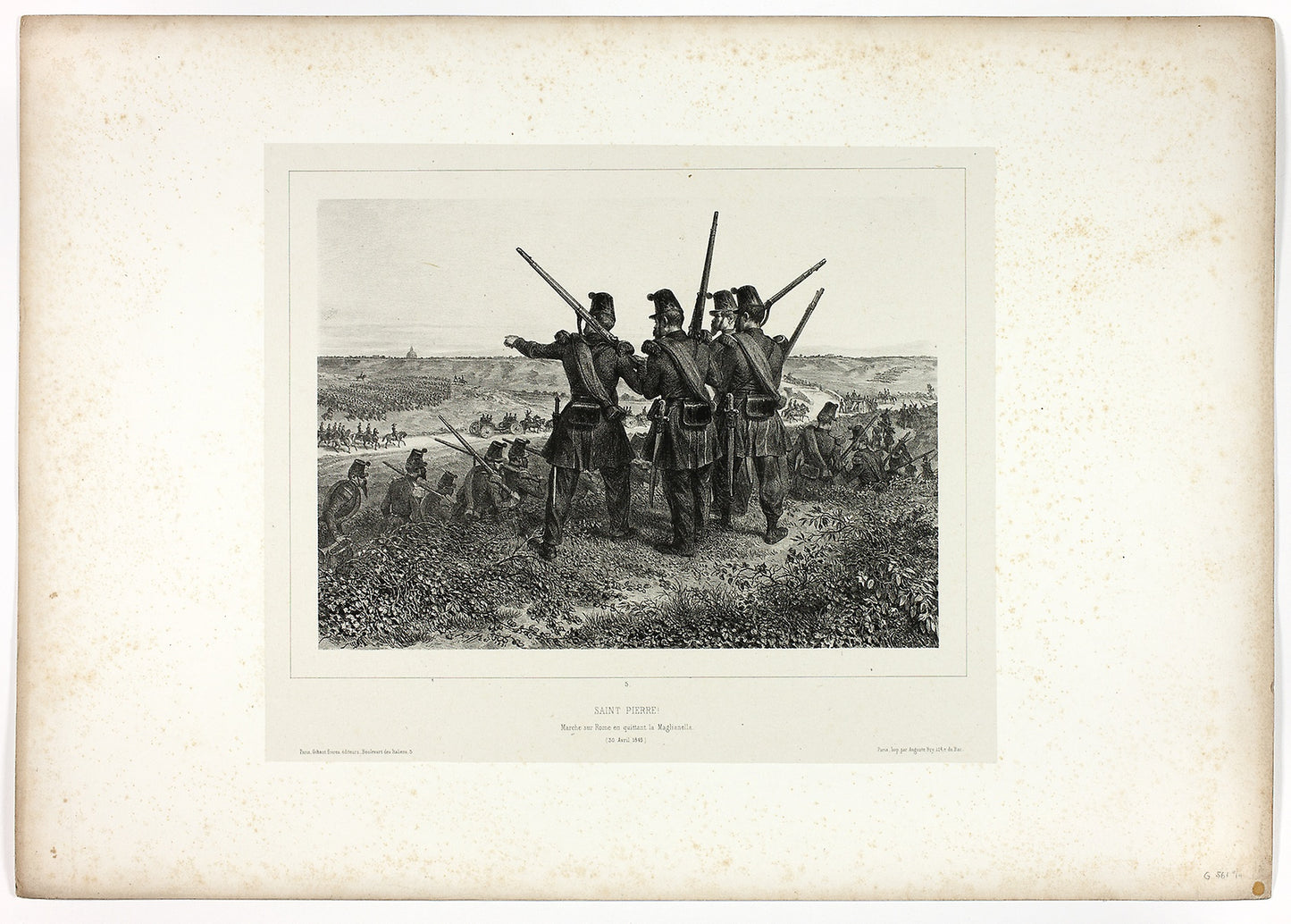 Saint Peter!, from Souvenirs d’Italie -  Expédition de Rome -  Denis Auguste Marie Raffet (French, 1804-1860),  Poster Print Wall Art