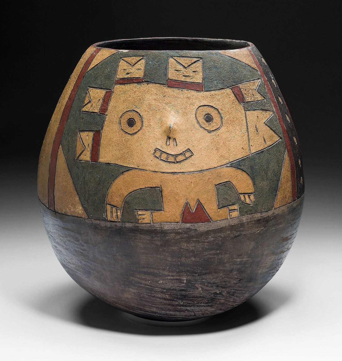 Jar with Anthropomorphic Figure -  Paracas,  Poster Print Wall Art