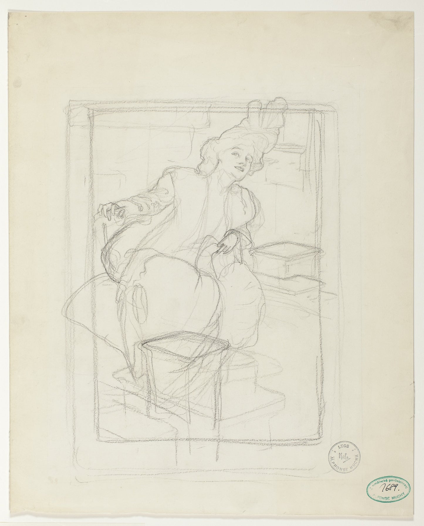 Sarah Bernhardt: Alphonse Marie Mucha,16x12"(A3) Poster