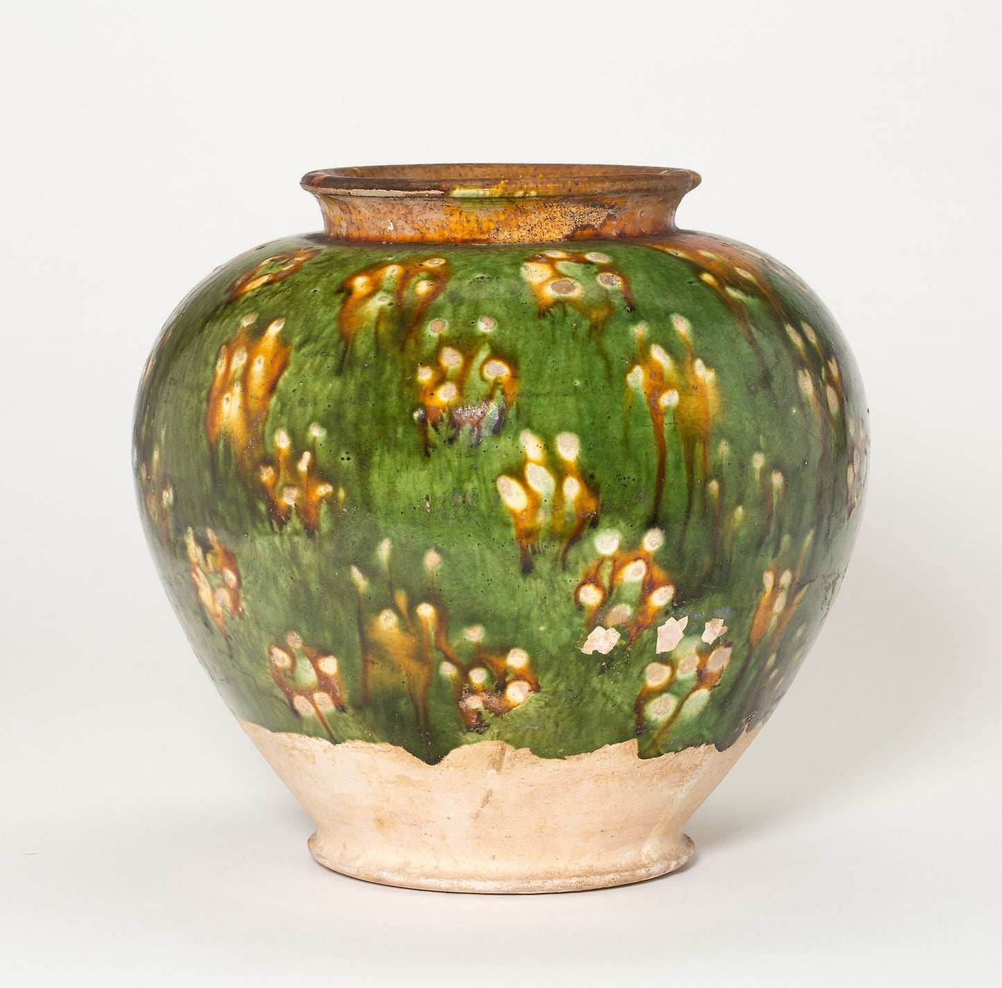 Ovoid Jar with Blossom-Like Spotting -  China,  Poster Print Wall Art