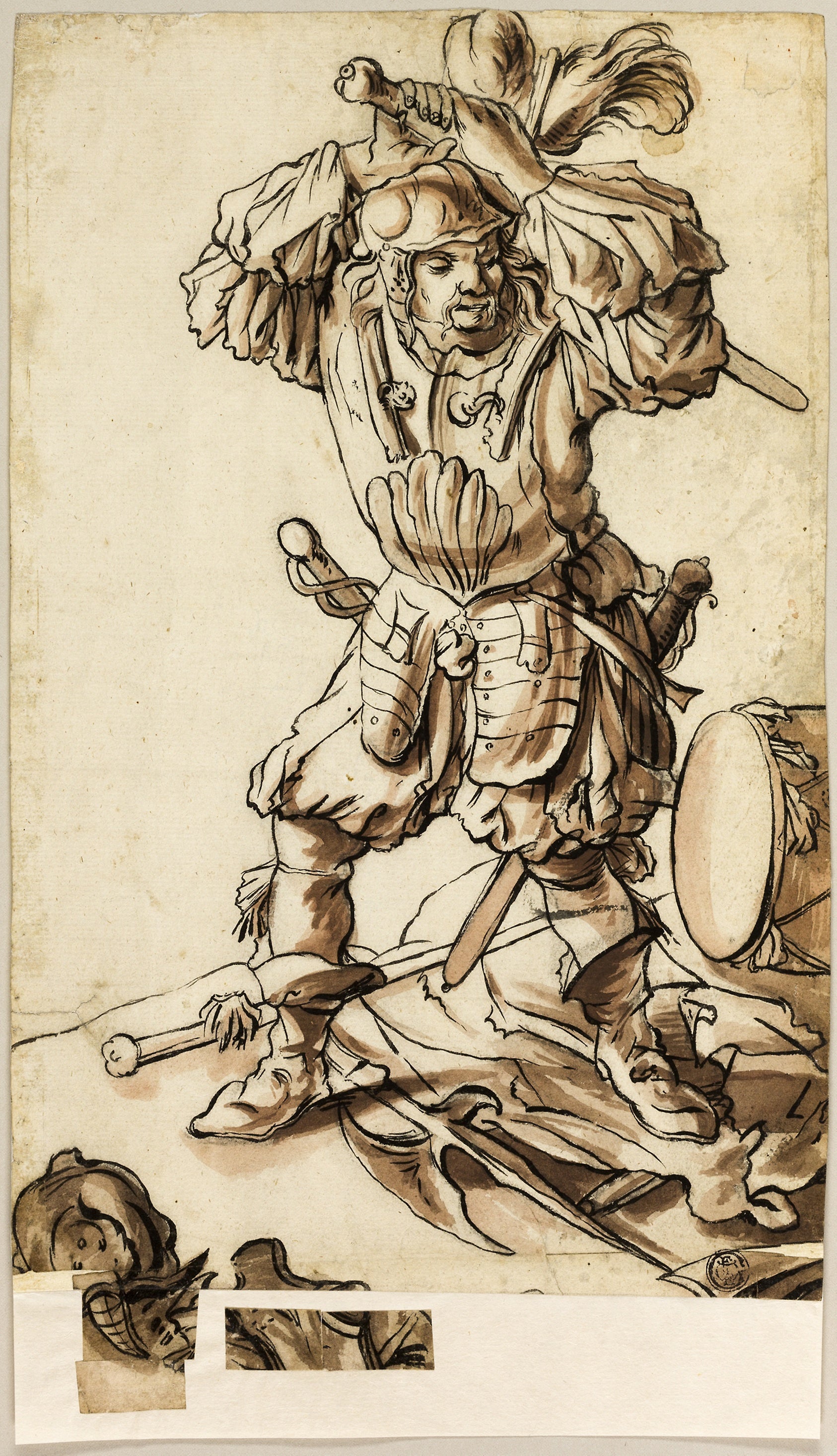 A Landsknecht: Unknown Artist,16x12"(A3) Poster