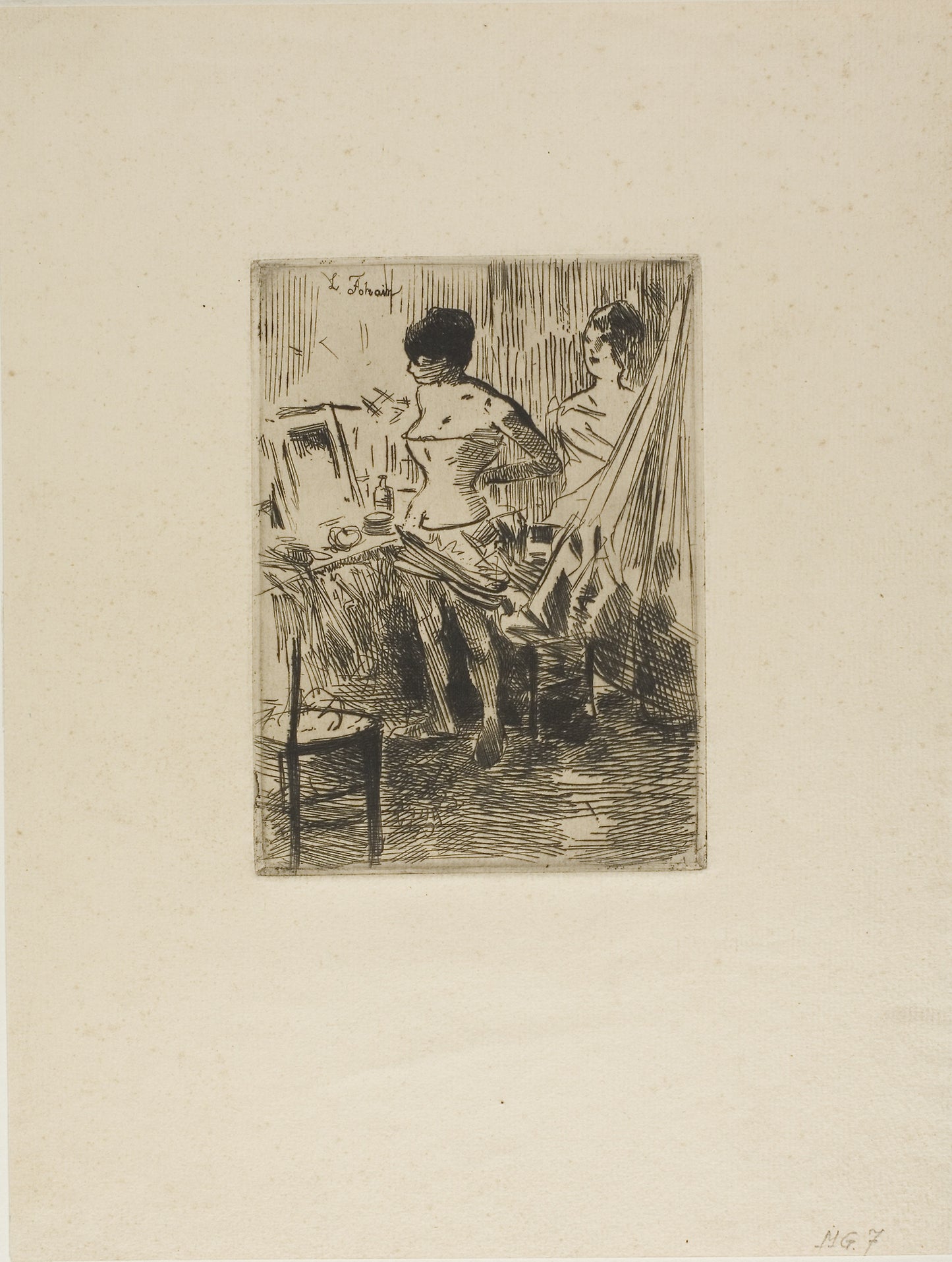 Dancers in their Dressing Room -  Jean Louis Forain,  Poster Print Wall Art