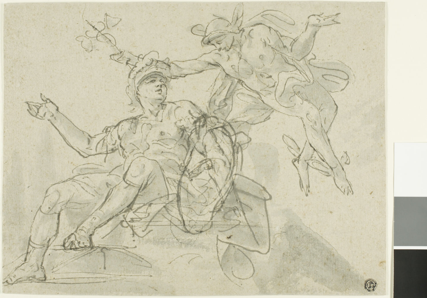 Mercury and Mars -  Marco Marcola (Italian, c. 1740-1793),  Poster Print Wall Art