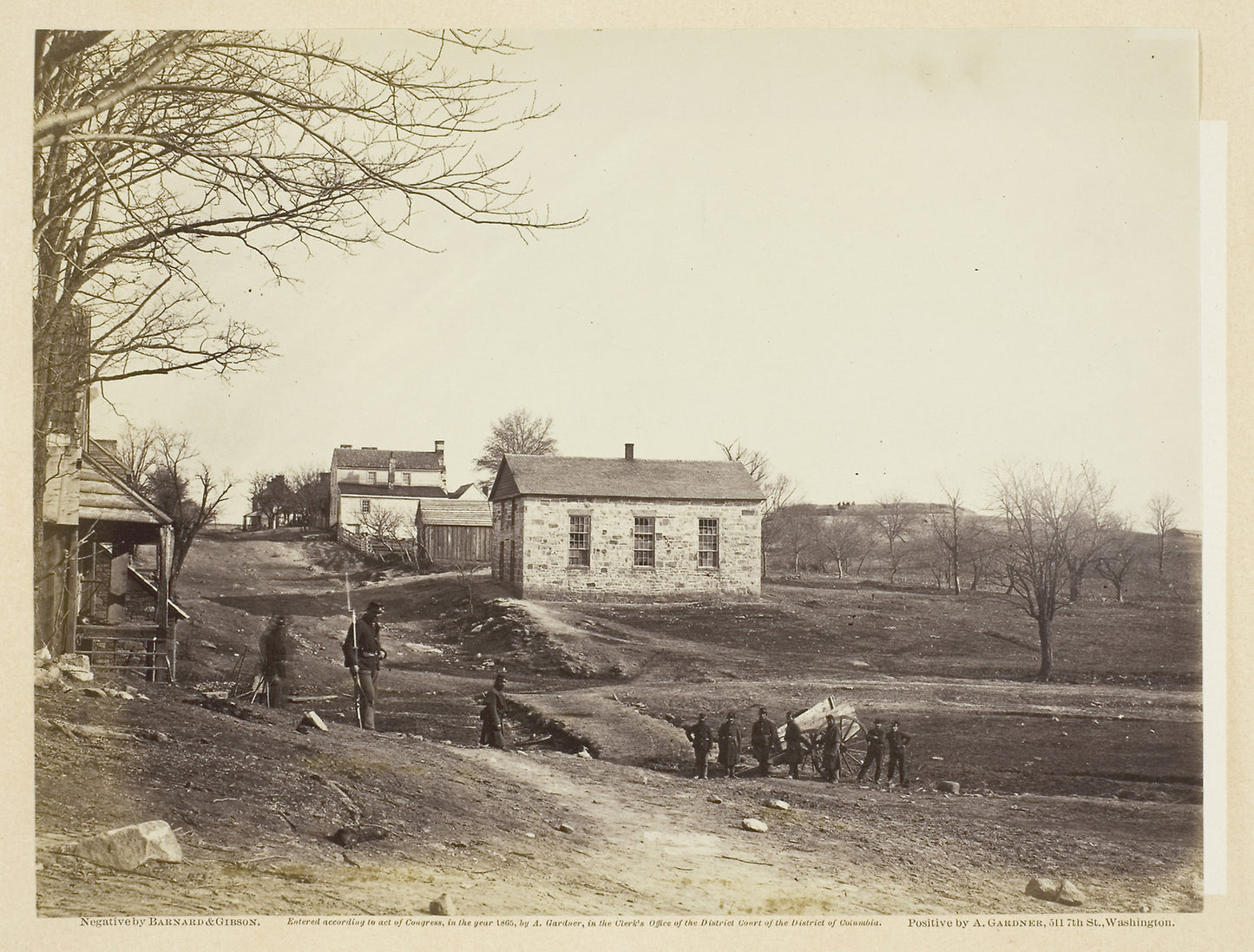 Stone Church, Centreville, Virginia -  Barnard and Gibson ,  Poster Print Wall Art