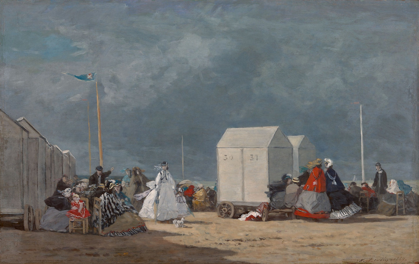 Approaching Storm -  Eugène-Louis Boudin,  Poster Print Wall Art
