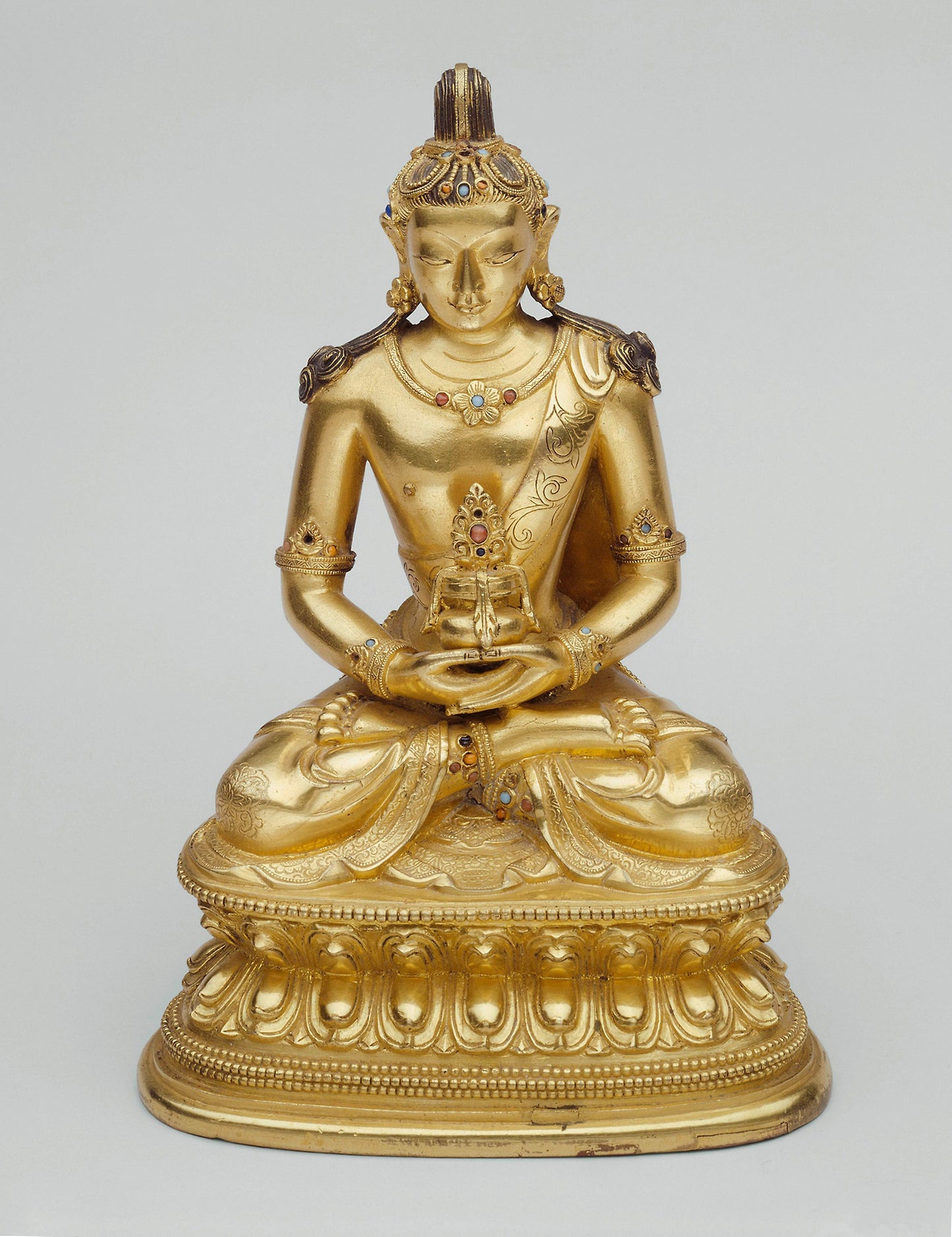Buddha Amitayus Holding a Vase of Longevity (Kalasa) -  Mongolia,  Poster Print Wall Art