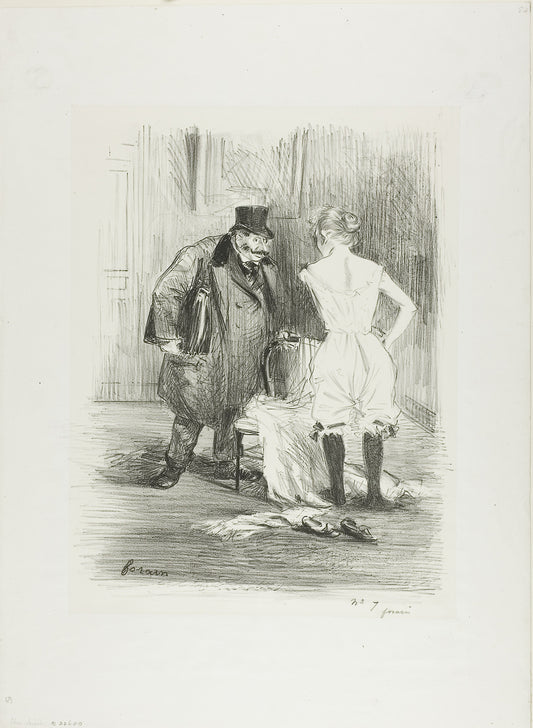 A Seizure: Jean Louis Forain,16x12"(A3) Poster