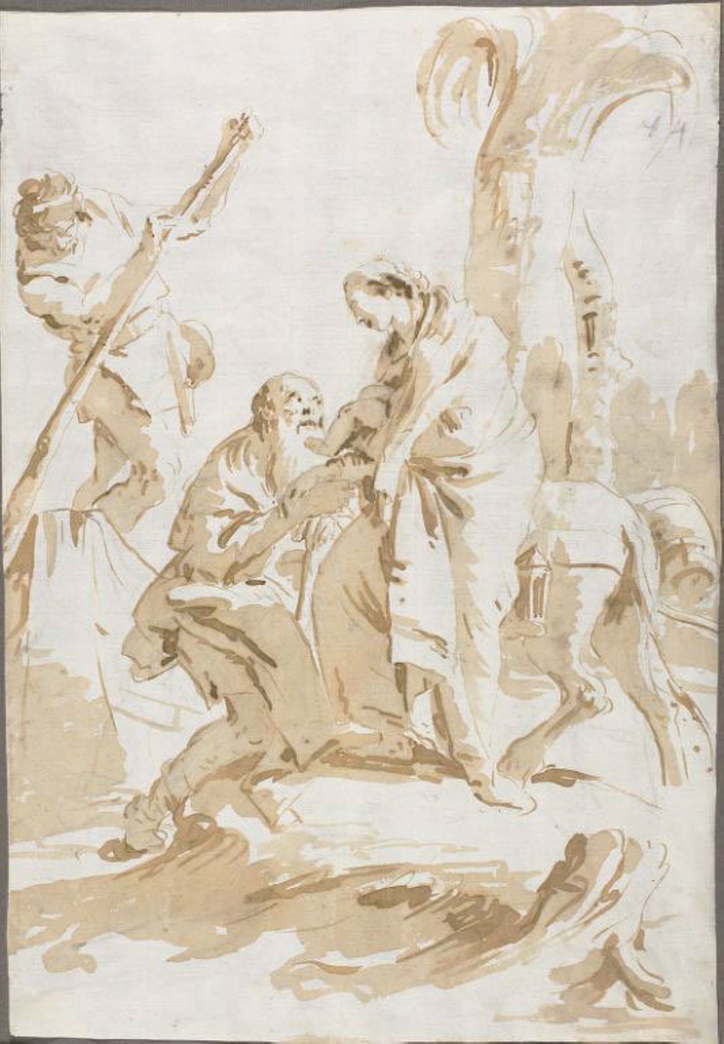 The Flight Into Egypt -  Giambattista Tiepolo,  Poster Print Wall Art
