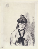 Portrait of Ellen Andrée: Edgar Degas,16x12"(A3) Poster